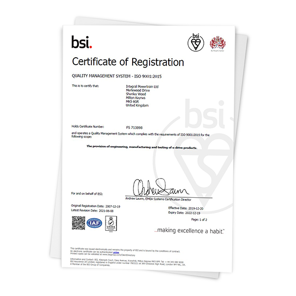 ISO 9001-2015 Certification 2021